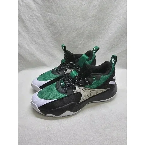 Size 7 Mens  - Adidas Dame Certified EXTPLY 2.0 Black Court Green - Picture 2 of 13